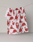Stretchy Santy - Geometry Kitchen Tea Towel - Holiday 2026