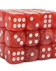 Pearl Drop - Red w/ White - SOLD INDIVIDUALLY