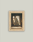 Glowing Christmas Tree Framed Antique Art