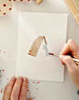 Gingerbread paintable watercolor notecard set