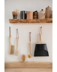 Beech Wood Dish Brush with Leather Strap