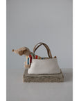 Cotton Removable Dachshund in Dog Carrier
