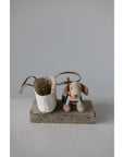Cotton Removable Dachshund in Dog Carrier