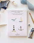 Seaside paintable watercolor notecard set
