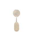 Stainless Steel & Stone Spoon, Natural (Each One Will Vary)