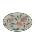 Oval Hand-Painted Stoneware Platter with Lemons (Each One Will Vary)