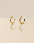 Pearl Drop - Gold Earrings