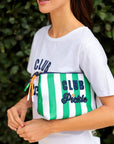 "CLUB PICKLE" LARGE ZIP POUCH, MULTI