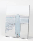 Blue Surfboard Print. Ocean Beach Wall Art: 8x10 inches / Print - unframed