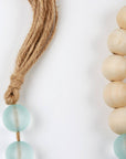 Wood And Sea Glass Garland