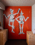 Large Paper Skeleton Set | 5 Foot Halloween Party Decor