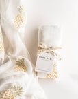 Pineapple Muslin Organic Baby Swaddle