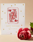 Queen of Hearts Birthday Greeting Card