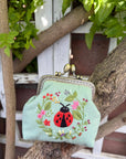 Ladybug Embroidered Coin Purse