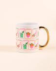 11 oz Cozy Cute Ceramic Mug–Mahjong Tiles