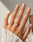 Gold Ring - Pearl Charm