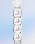 Mahjong Stemless 4 ct Set Wine Glasses "Dot Crack Bam"