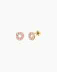 Donut Enamel Flat Back Kids Earrings