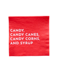Elf Candy Small Red Napkins by Bonjour Fête with Elf character design