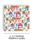 Chinoiserie Cocktail Napkins