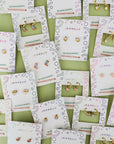 Cupcake Enamel Flat Back Kids Earrings
