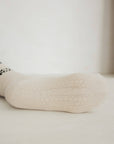 Pilates Grip Socks – 100% Bamboo | Off White | Non-Slip Studio Socks