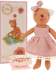 Levlovs Bear Plush Doll in Keepsake Air Mail Box | Linen Soft Toy & Gift for Children