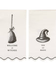 Welcome Witches Dinner Napkin Set | Halloween Party Table Decor