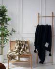 The Teddy Throw - 100% Recycled - Khaki Check - FW25