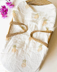 Pineapple Muslin Organic Baby Swaddle