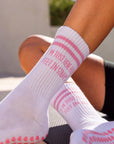I'm Just Here for Feet In Straps Pilates Grip Socks