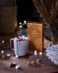 Fall and holiday salted caramel hot cocoa mix, perfect for gifting or cozy nights.