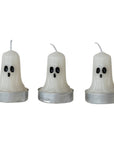 Unscented Ghost Shaped Tealights in Box, White & Black, Set of 9