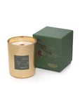 Siberian Fir Gold Wood Wick Candle 16 oz in gift box, long-lasting 75-hour burn
