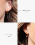 TARA HUGGIES 20mm - GOLD - reversible