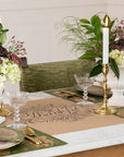Multi-use Thankful Runner for table decor or eco-friendly gift wrapping.