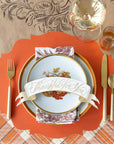 Autumn Thanksgiving table banner accent with ‘Thankful for You’ message.