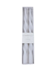 Elegant 12-inch twisted taper candles, Lumiere Twist, set of 2, perfect for dinner parties or weddings