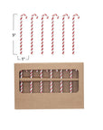 Glass Candy Cane Drink Stir Sticks – Boxed Set of 6
