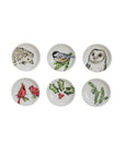 Stoneware Dish w/ Botanical/Animal, 6 Styles - SOLD SEPARATELY