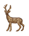 Decorative Resin Deer Figurine – Gold Finish