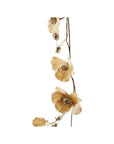 Blush Magnolia Flower Garland with Glitter & Jewels – Faux Floral Décor