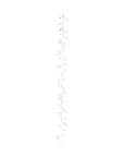 Gold Metal Wire Garland with Faux Pearls – Elegant Decorative Garland