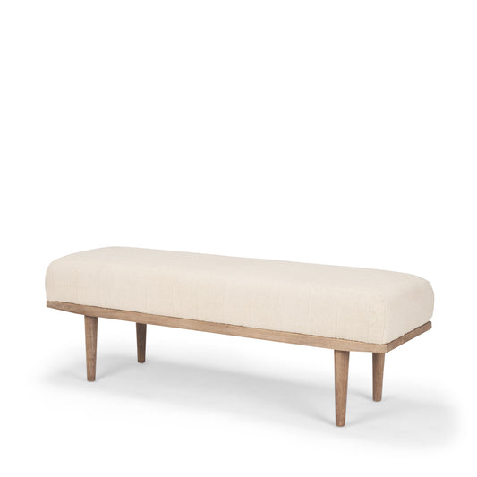 Bench with Oatmeal Fabric