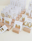 Gold Three Hoop Huggie - Earring