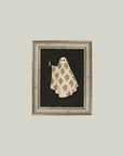 Quilted Ghost Framed Halloween Art