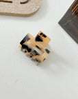 Retro Geometric Openwork Acetate Mini Hair Claw Clip