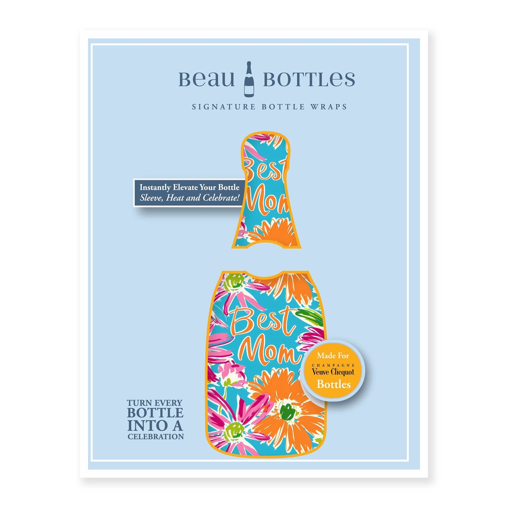 Beau Bottles Preppy Floral Best Mom - Champagne Collection