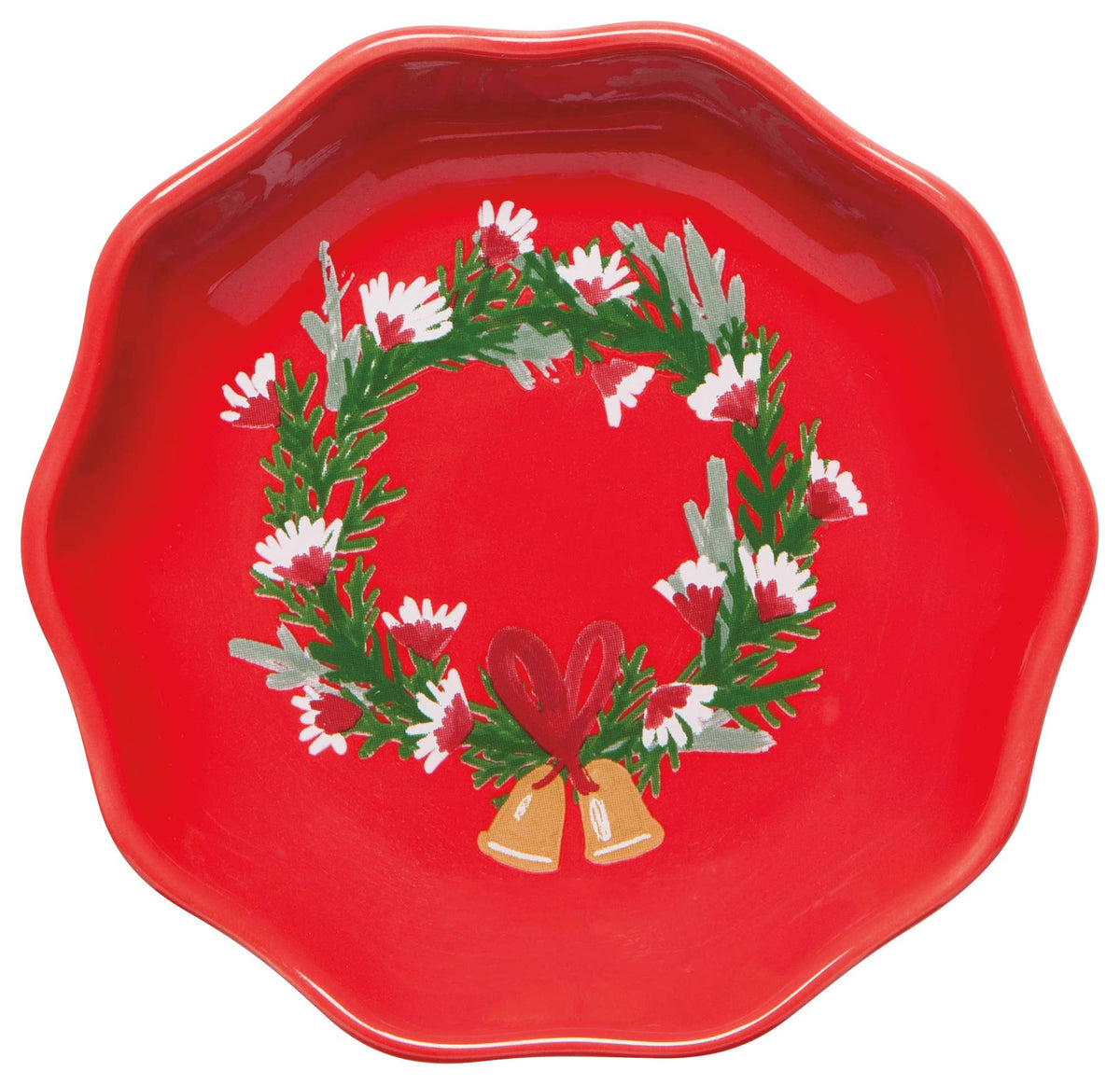 Wreaths Shaped Christmas Pinch Bowl