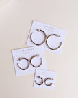 Silver Hoop - Smooth - Earrings